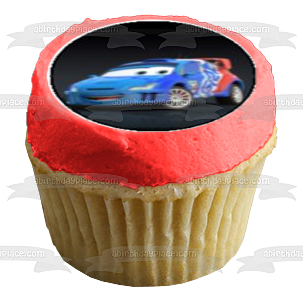 Cars 2 Lightening McQueen Sally Carrera Mater and Holly Shiftwell Edible Cupcake Topper Images ABPID06657