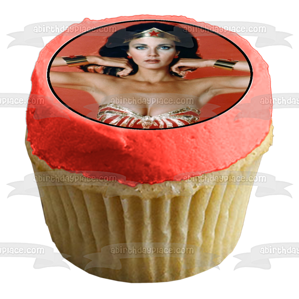 Wonder Woman Assorted Pictures Lifelike and Cartoon Edible Cupcake Topper Images ABPID06658
