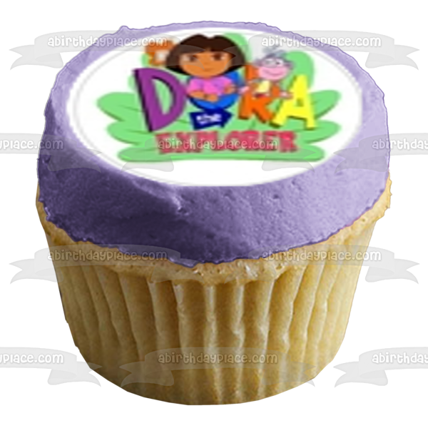 Dora the Explorer Boots Swiper Backpack and Baby Blue Bird Edible Cupcake Topper Images ABPID07037