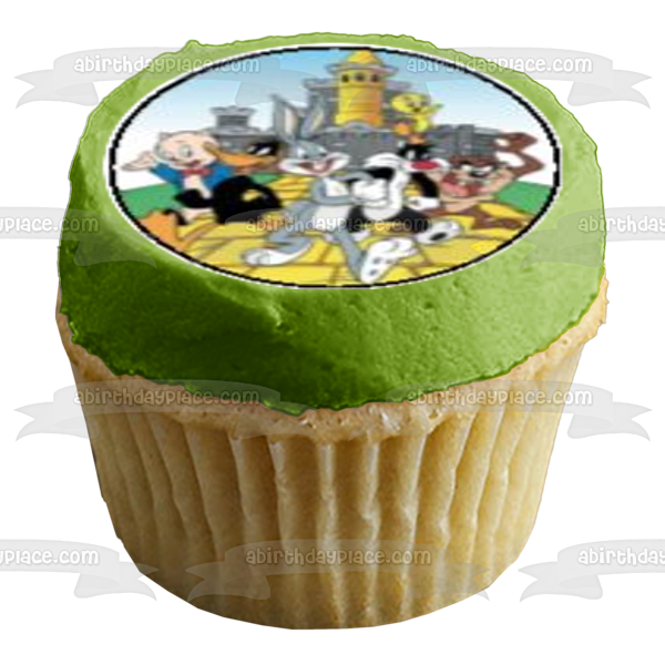 Looney Tunes Tazmanian Devil Bugs Bunny Tweety Bird and The Road Runner Edible Cupcake Topper Images ABPID07103