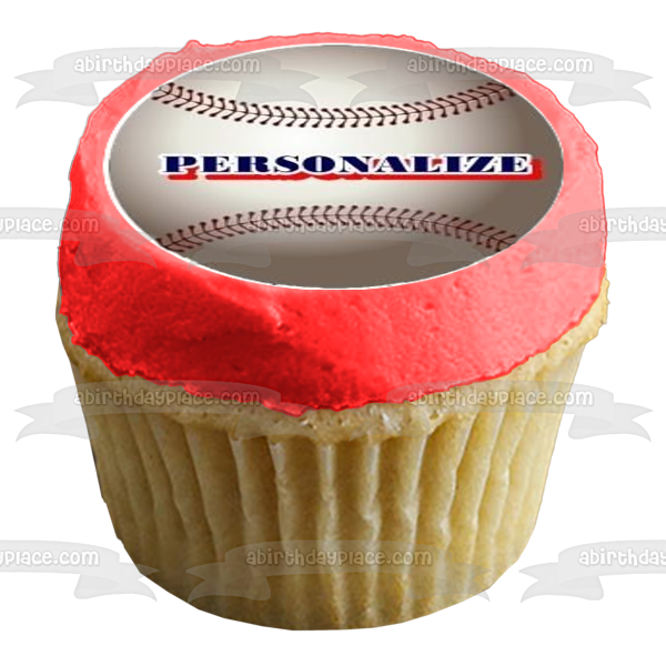 Baseball Cartoon All Star Bats Edible Cupcake Topper Images ABPID06844
