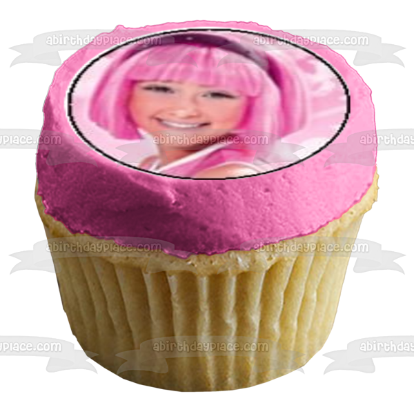 Lazy Town Stephanie Sportacus and Robbie Rotten Edible Cupcake Topper Images ABPID07445