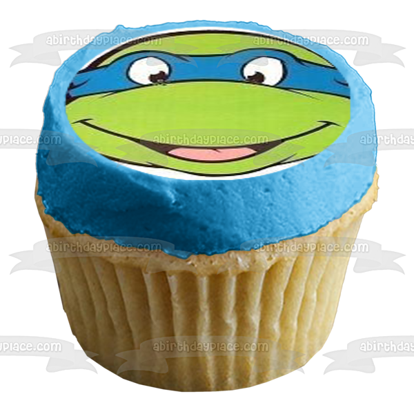 Teenage Mutant Ninja Turtles Donatello Michaelangelo Leonardo and Raphael Tmnt Edible Cupcake Topper Images ABPID07542
