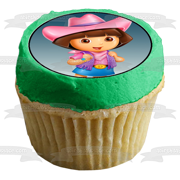 Dora the Explorer Boots Swiper Backpack and Tico Edible Cupcake Topper Images ABPID07180