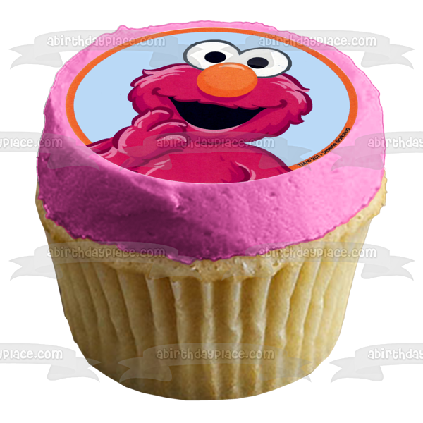 Sesame Street Elmo Bert Oscar the Grouch Cookie Monster Ernie and Abby Cadabby Edible Cupcake Topper Images ABPID07239