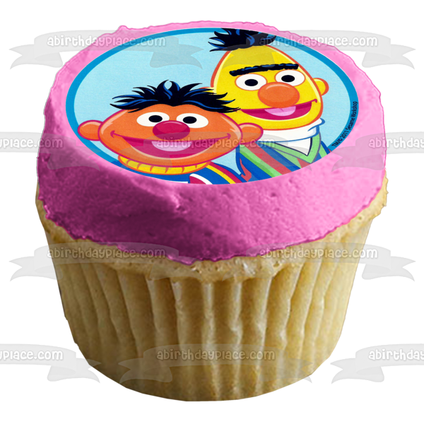 Sesame Street Elmo Bert Oscar the Grouch Cookie Monster Ernie and Abby Cadabby Edible Cupcake Topper Images ABPID07239