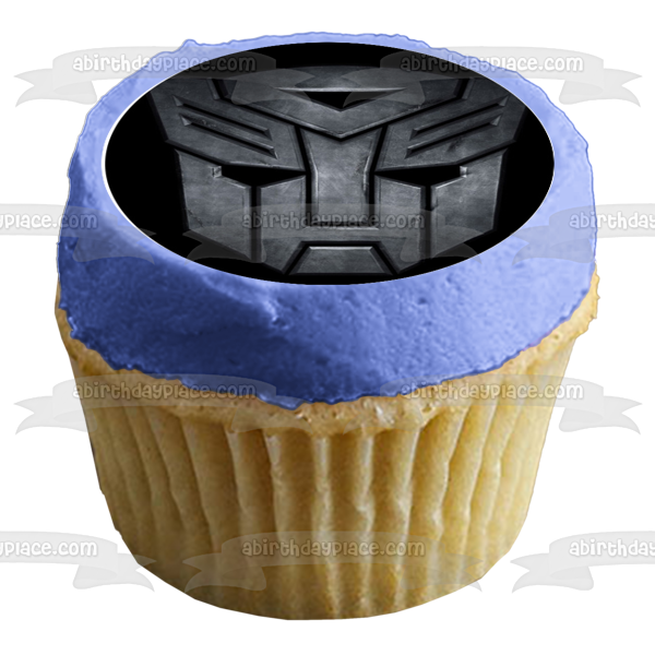 Transformers Logo Bumblebee Optimus Prime and Iron Hide Edible Cupcake Topper Images ABPID07310