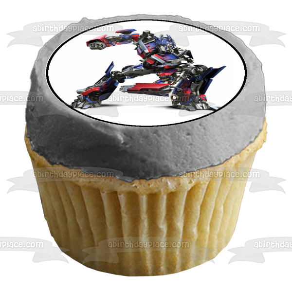 Transformers Logo Bumblebee Optimus Prime and Iron Hide Edible Cupcake Topper Images ABPID07310