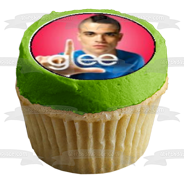 Glee Kurt Hummel Santana Lopez Mercedes Jones Finn Hudson and Puck Loser Fingers Edible Cupcake Topper Images ABPID08219