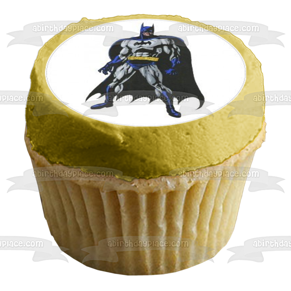 DC Comics Batman Cape Edible Cupcake Topper Images ABPID08352