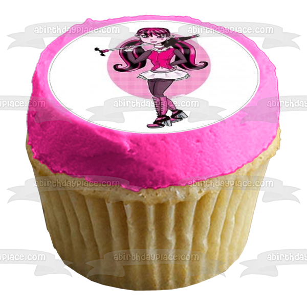 Monster High Lagoona Blue Frankie Stein Draculaura Clawdeen Wolf Edible Cupcake Topper Images ABPID08468