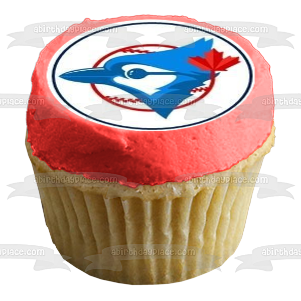 Toronto Blue Jays Logo Canadian Professional Baseball Edible Cupcake Topper Images ABPID08097