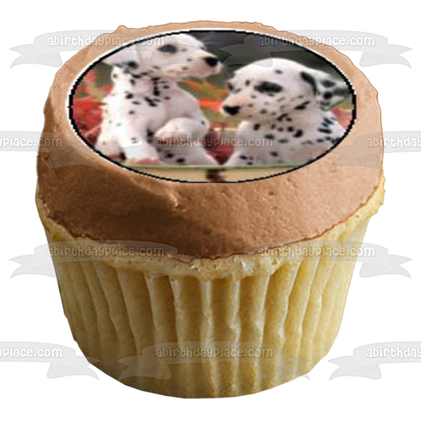 Puppies Golden Retrievers Dalmatians and Beagles Edible Cupcake