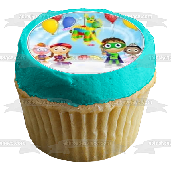 Super Why Book Princess Pea Alpha Pig Little Red Riding Hood and Woofster Edible Cupcake Topper Images ABPID08195