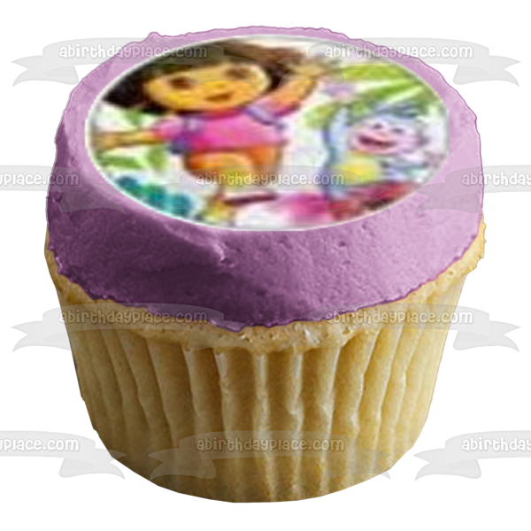 Dora the Explorer Boots Tico Backpack Map Edible Cupcake Topper Images ABPID12196