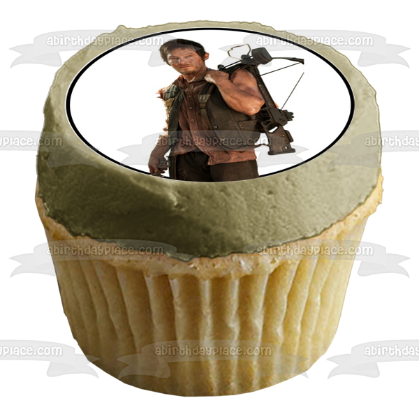 The Walking Dead Rick Daryl Merle Carl Michone Glen Zombies Andrea Edible Cupcake Topper Images ABPID24380