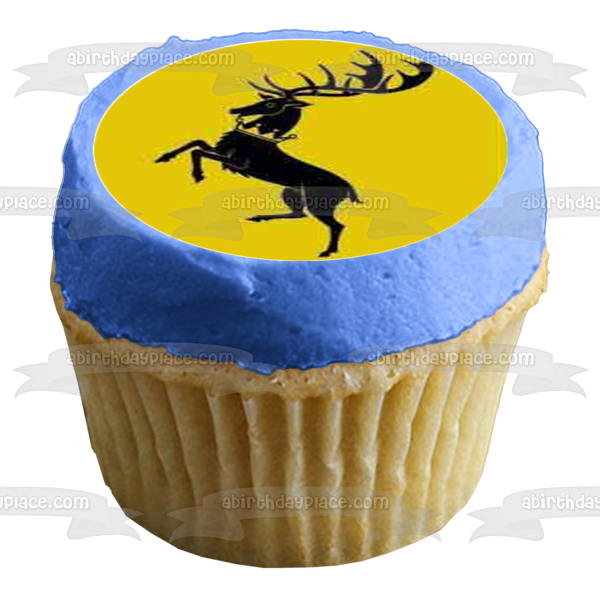 Game of Thrones House Emblems the Dire Wolf House Stark the Lion House Lannister the Dragon House Targaryen Edible Cupcake Topper Images ABPID14787
