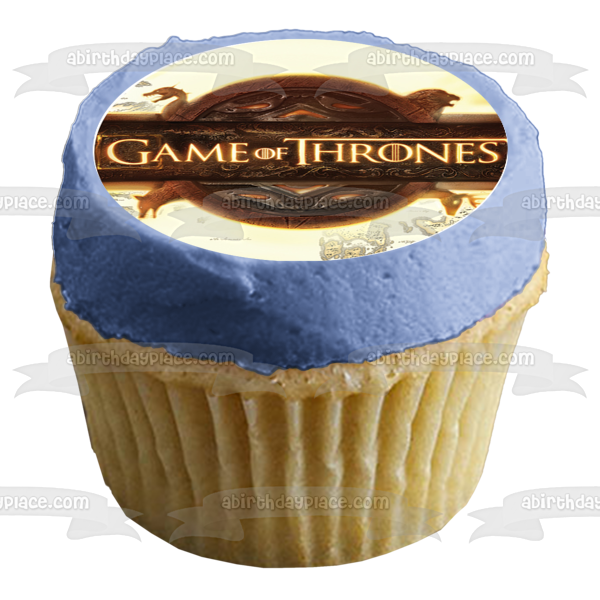 Game of Thrones Iron Throne Bran Stark Jon Stark Daenerys Targaryen Night King Tyrion Lannister Melisandre Edible Cupcake Topper Images ABPID27619