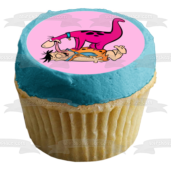 The Flintstones Fred Wilma Pebbles Bam Bam Dino Edible Cupcake Topper Images ABPID28059