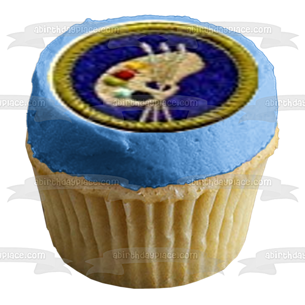 Boy Scouts Assorted Merit Badges Edible Cupcake Topper Images ABPID49763