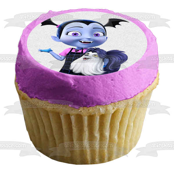 Disney Vampirina Gregoria Mr. Hauntly Mrs. Hauntly Edible Cupcake Topper Images ABPID14802