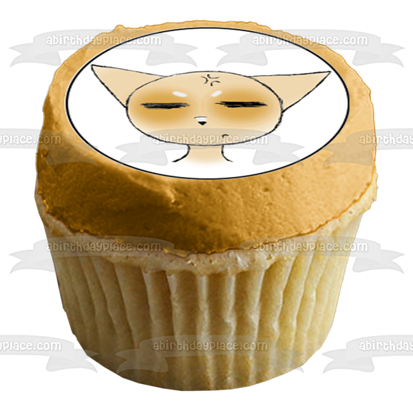 Fox Cat Anime Chibi Character Edible Cupcake Topper Images ABPID50309