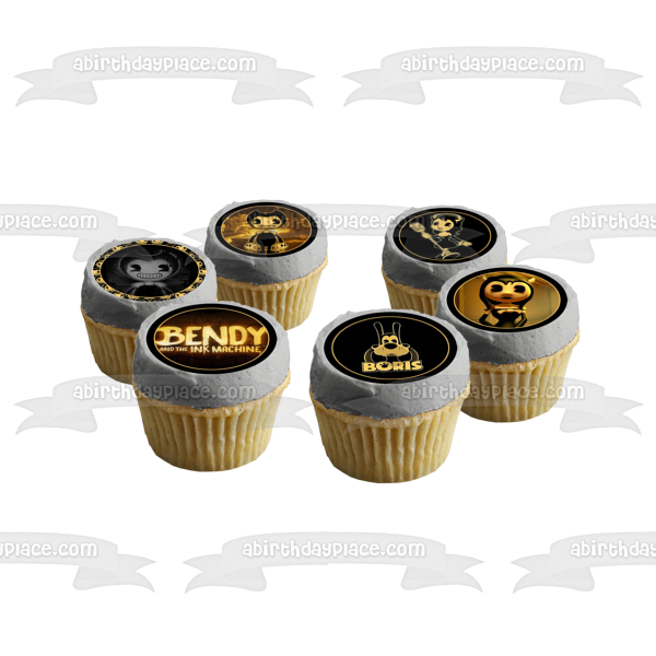 Bendy and the Ink Machine 25 Ct Cupcakes Edible Cupcake Topper Images ABPID50318