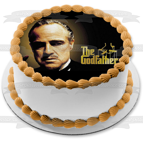 The Godfather Don Vito Corleone Edible Cake Topper Image ABPID00670