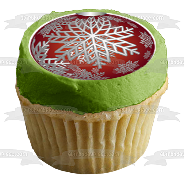 Christmas Ornament Cupcake Toppers Edible Cupcake Topper Images