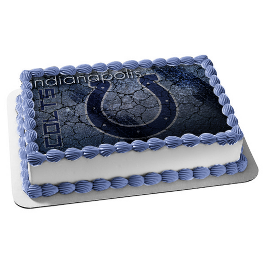 Imagen comestible para tarta con logotipo de los Indianapolis Colts de la NFL ABPID06354 