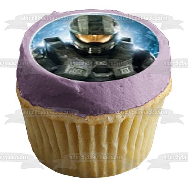 Halo 5 Guardians Master Chief Cortana Sgt Johnson Arbiter Grunts Edible Cupcake Topper Images ABPID50726
