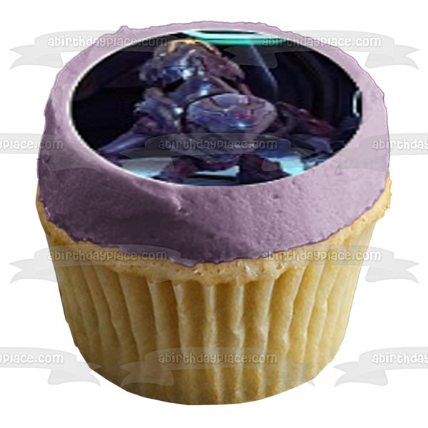Halo 5 Guardians Master Chief Cortana Sgt Johnson Arbiter Grunts Edible Cupcake Topper Images ABPID50726