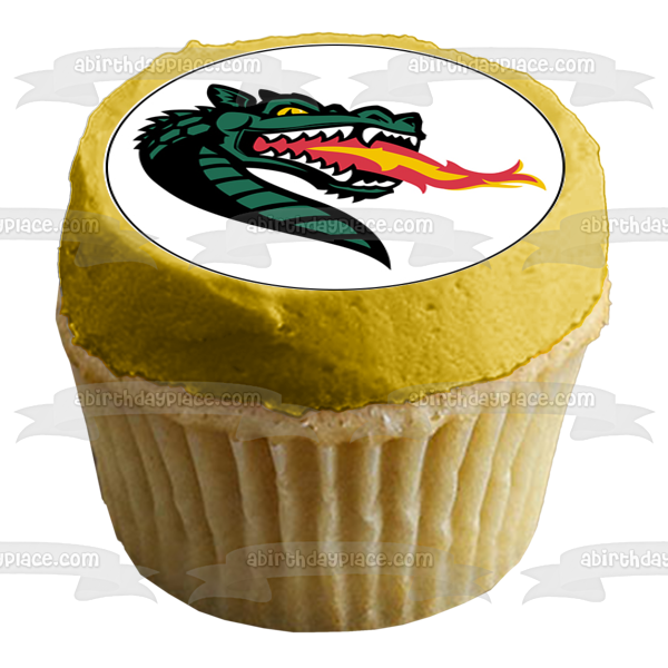Uab University of Alabama Blazers Logo NCAA Football Edible Cupcake Topper Images ABPID14840