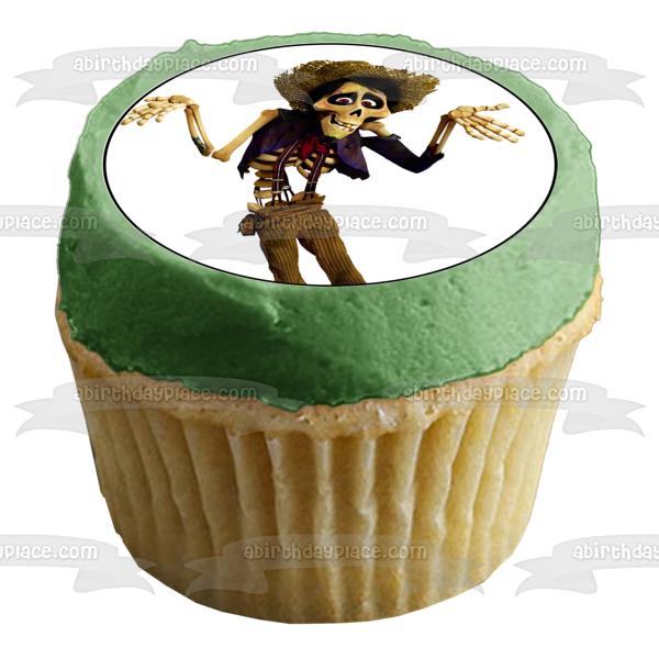 Coco Disney Miguel Imelda Rivera Hector Ernesto De La Cruz Pepita Dante Edible Cupcake Topper Images ABPID14852