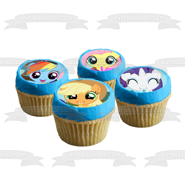 Rainbow Dash Cupcake Toppers