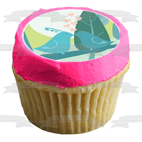 Feliz día de San Valentín, varios bichos lindos, corazones, adornos comestibles para cupcakes, imágenes ABPID50845 