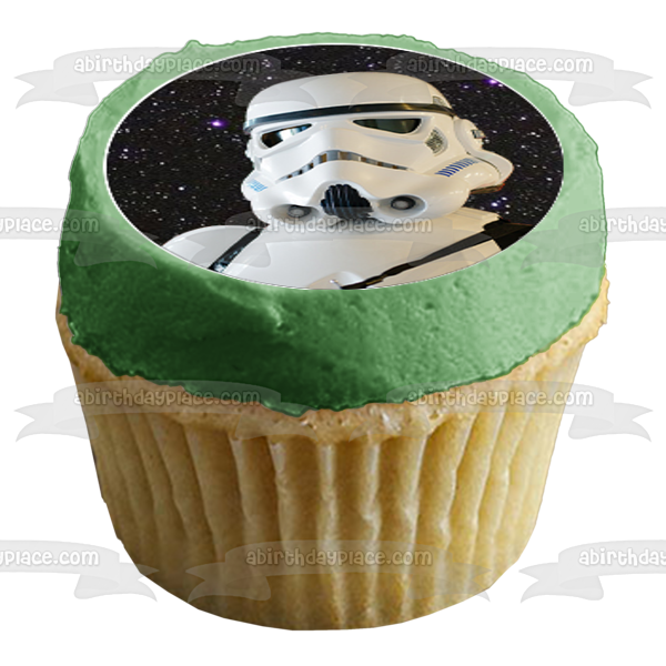 Star Wars Inspired Prom Proposal Storm Troopers Light Sabers Darth Vader Luke Skywalker Join Me Together We Can Rule the Dance Floor Galaxy Star Background Edible Cupcake Topper Images ABPID50851