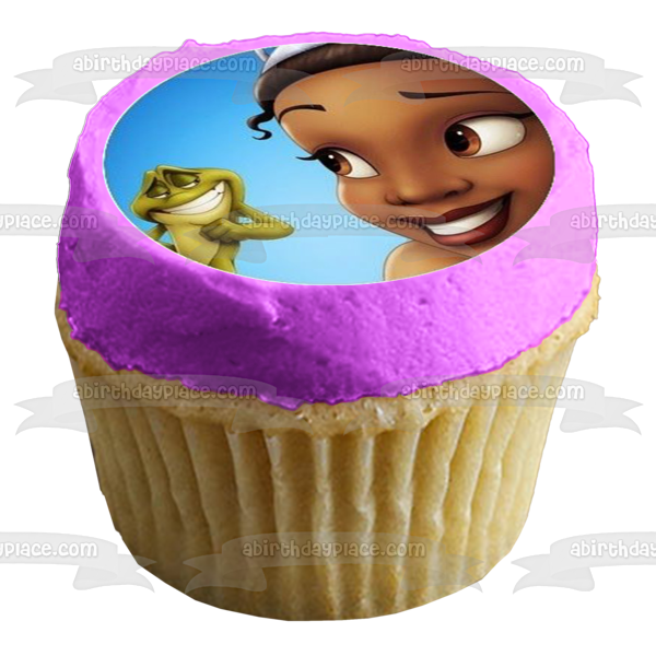 The Princess and the Frog Disney Tiana Naveen Louis 12 Count Cupcake Toppers Edible Cupcake Topper Images ABPID53492