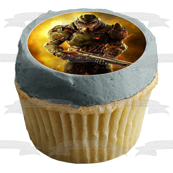 Doom Little Doomguy Arch-Vile 12ct Edible Cupcake Topper Images ABPID51145