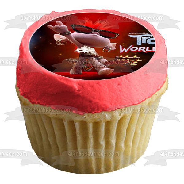 Trolls World Tour Queen Poppy Queen Barb Branch King Trollex Edible Cupcake Topper Images ABPID52218