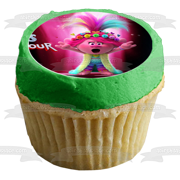 Trolls World Tour Queen Poppy Queen Barb Branch King Trollex Edible Cupcake Topper Images ABPID52218