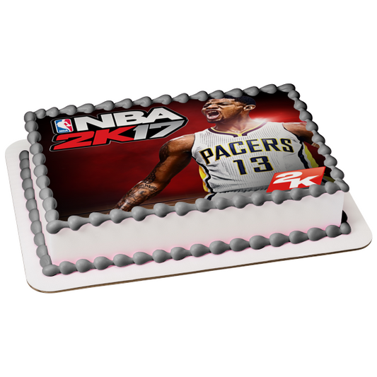 Indiana Pacers NBA Paul George 13 - Decoración comestible para tarta, imagen ABPID06368 