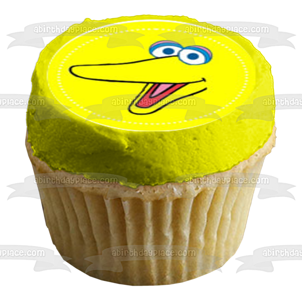 Sesame Street Elmo Big Bird Cookie Monster Oscar the Grouch Edible Cupcake Topper Images ABPID52258