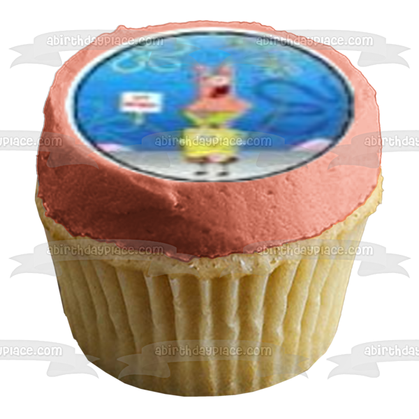 SpongeBob SquarePants Patrick Sandy Krabby Patty Edible Cupcake Topper Images ABPID51340