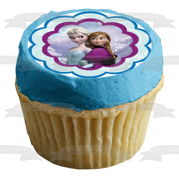 Disney-Pixar Frozen 2 Elsa Anna Olaf Edible Cupcake Topper Images ABPID51352
