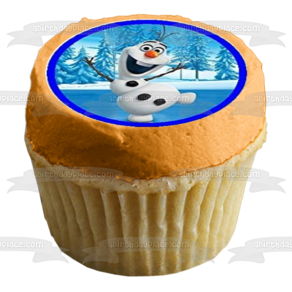 Disney-Pixar Frozen 2 Elsa Anna Olaf Kristoff Edible Cupcake Topper Images ABPID51385