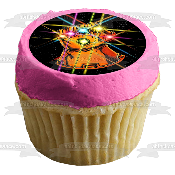 Infinity Gauntlet Edible Cake Topper Image ABPID00034