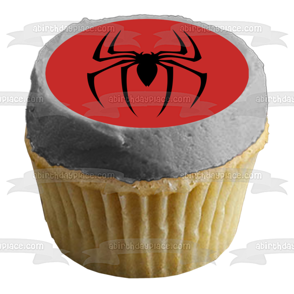 Spider-Man Logo Edible Cake Topper Image ABPID00151