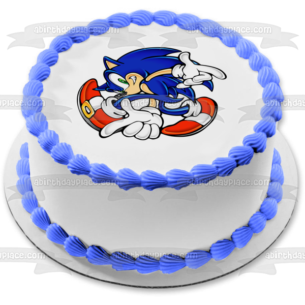 Sonic the Hedgehog Sonic Adventure Edible Cake Topper Image ABPID00413