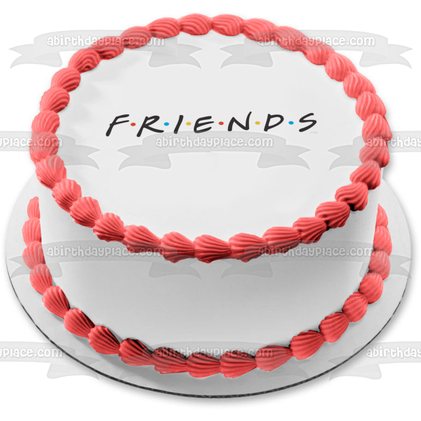Friends Logo Why Cant We Be Friends Edible Cake Topper Image ABPID00609